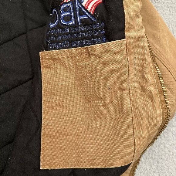 Vintage Carhartt Jacket Men's XL J140 BRN Quilt Lined Distressed Made in USA - Picture 13 of 15